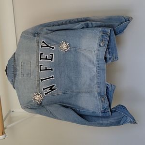 " WIFEY" Jean jacket for bride